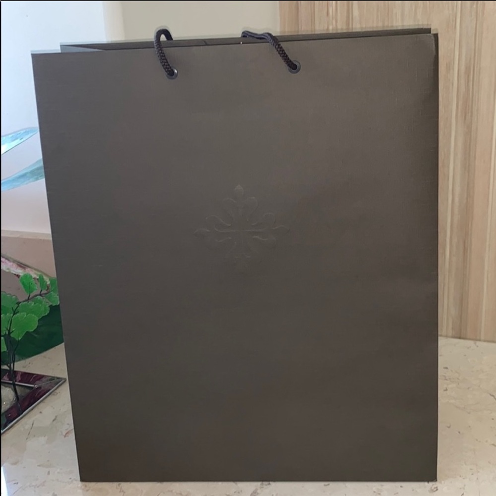 Patek Philippe large shopping bag.